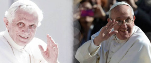 L'incontro di Papa Francesco con Benedetto XVI