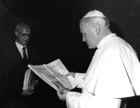 Giovanni Paolo II e Valerio Volpini