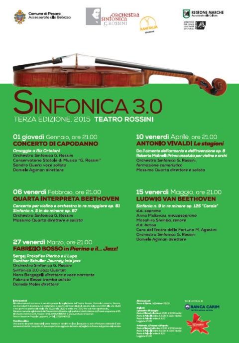 Sinfonica 3.0 - Edizione 2015 - Concerti Teatro Rossini