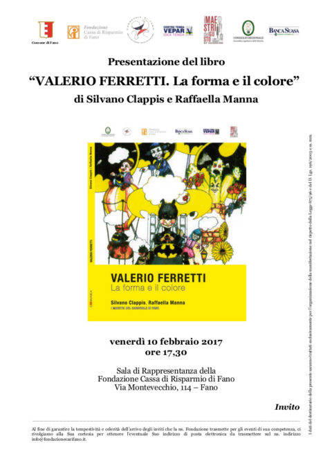 Presentazione della Monografia del Carnevale su Valerio Ferretti