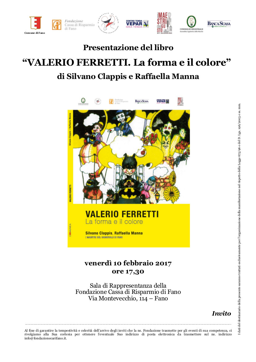 Presentazione della Monografia del Carnevale su Valerio Ferretti